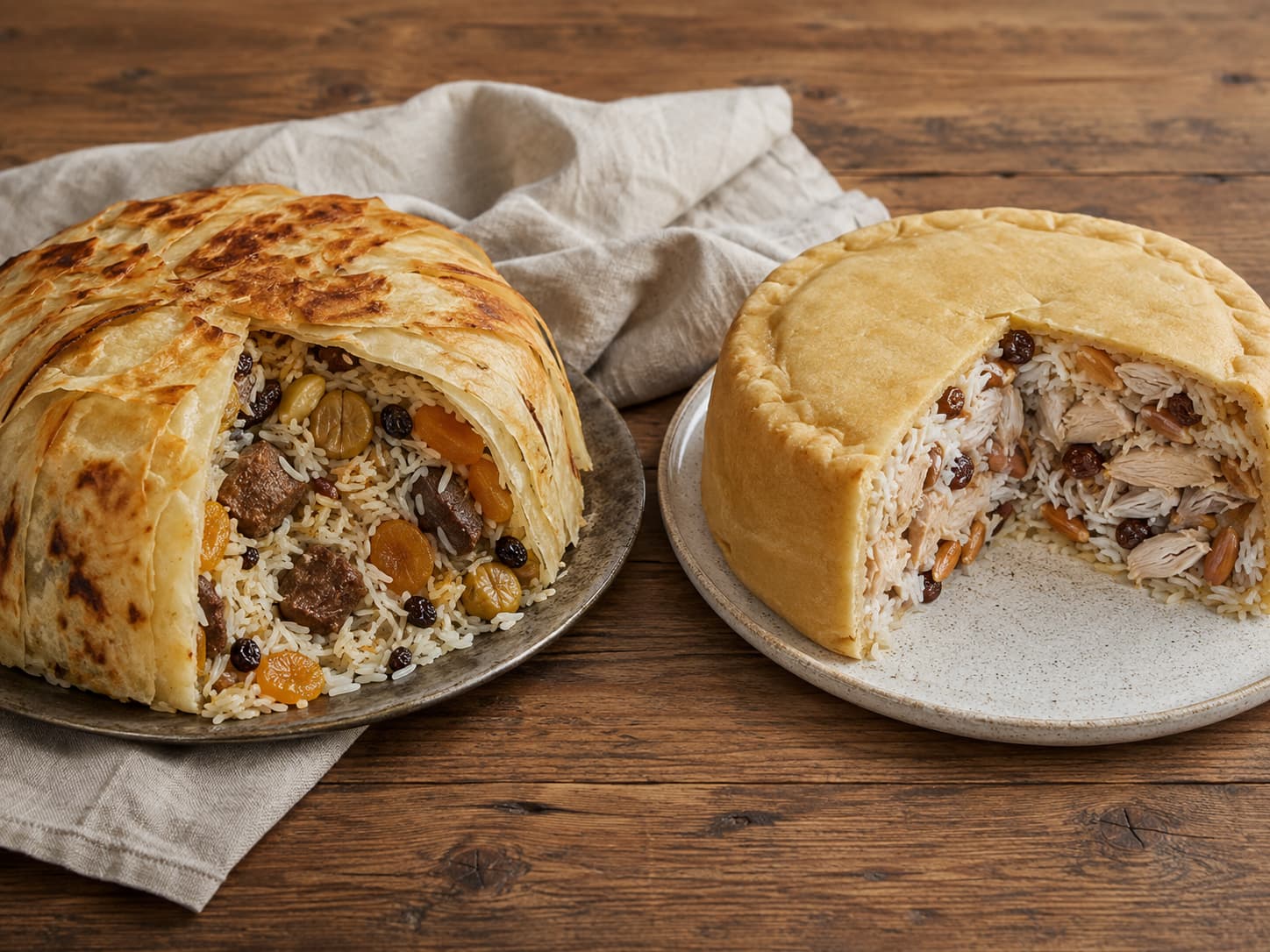 Şah pilavı ve perde pilavı